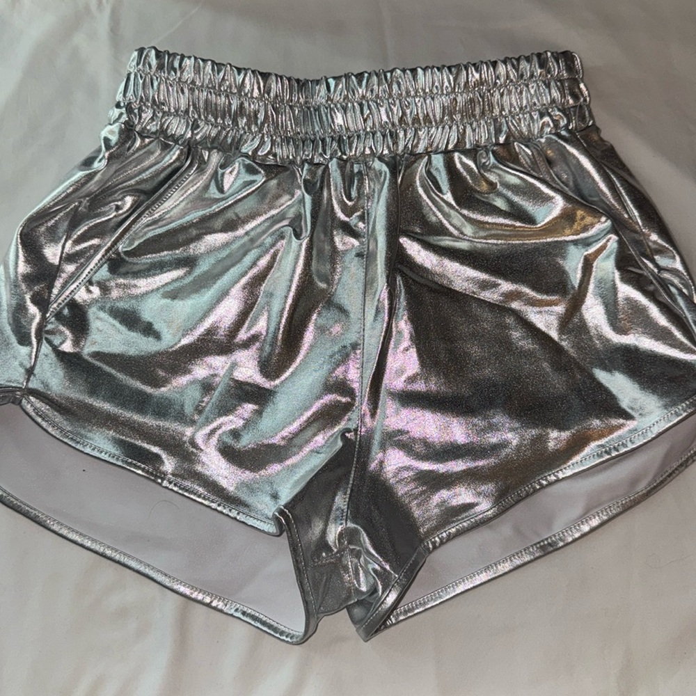 Metallic costume shorts